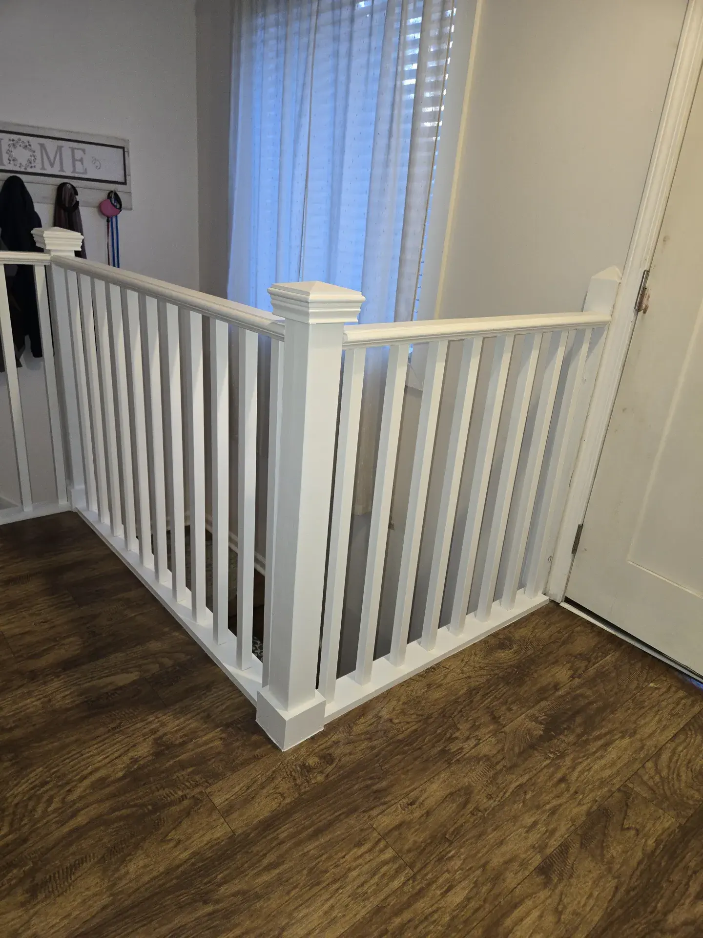 Interior stair railing renovation