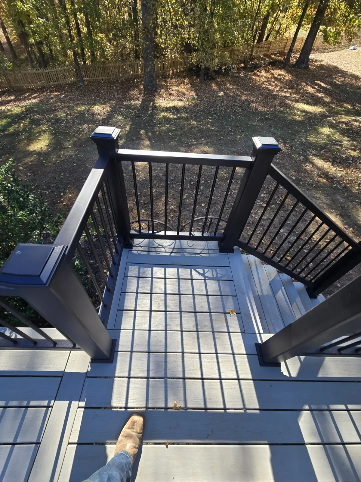 Stair landing from above